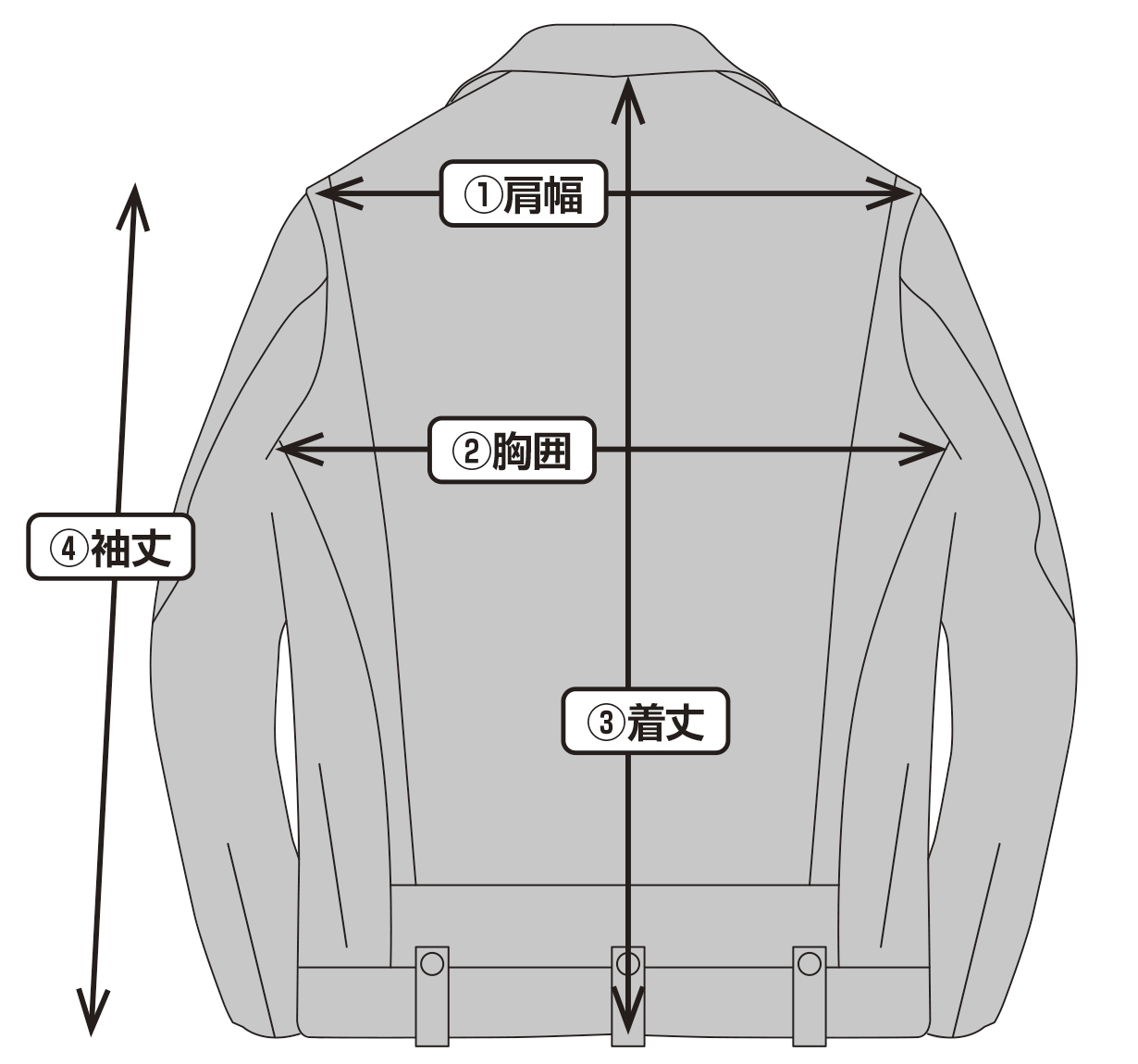 ホースハイド 1950s Dポケット ダブルライダース