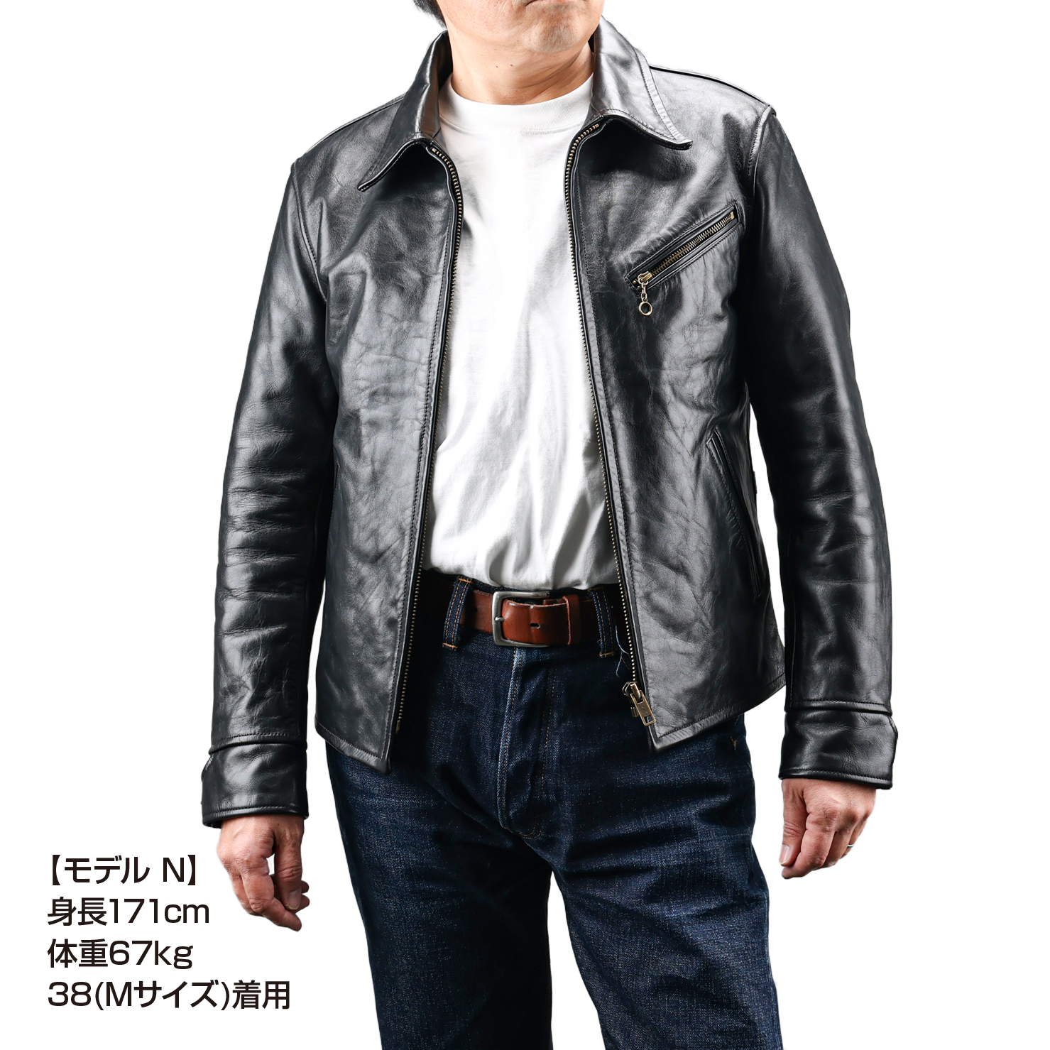 ホースハイド 1930s シングルモータースポーツジャケット